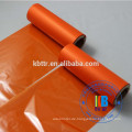 Orangefarbenes Wachsharzband zum Versand von Etikettenpapieraufdrucken